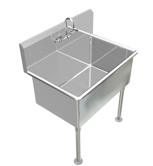 H.D. 14GA Multi-Station Wash Up Sink, 36" | 010M362415L