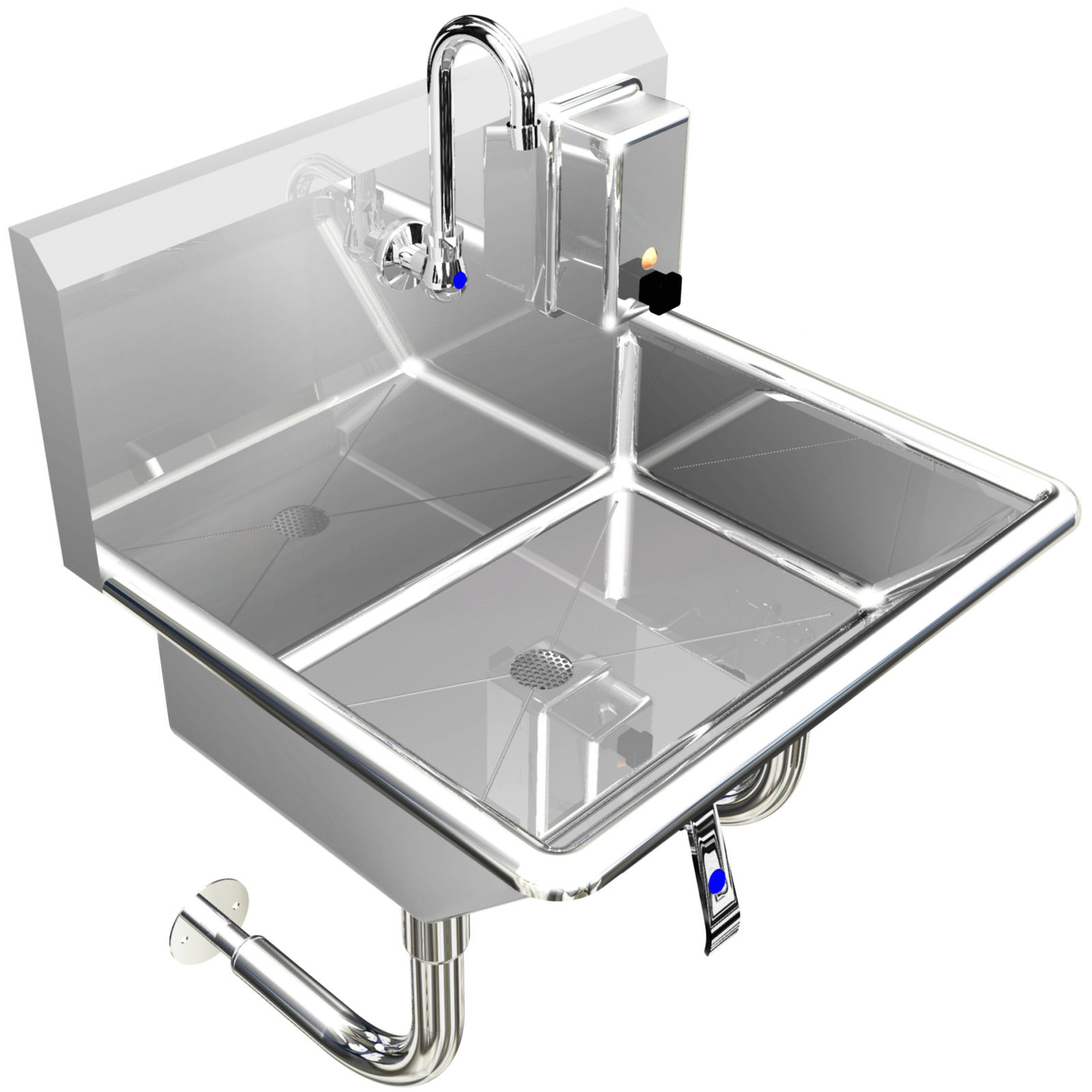 H.D. 14 GA Single-station Wash up Sink, 24