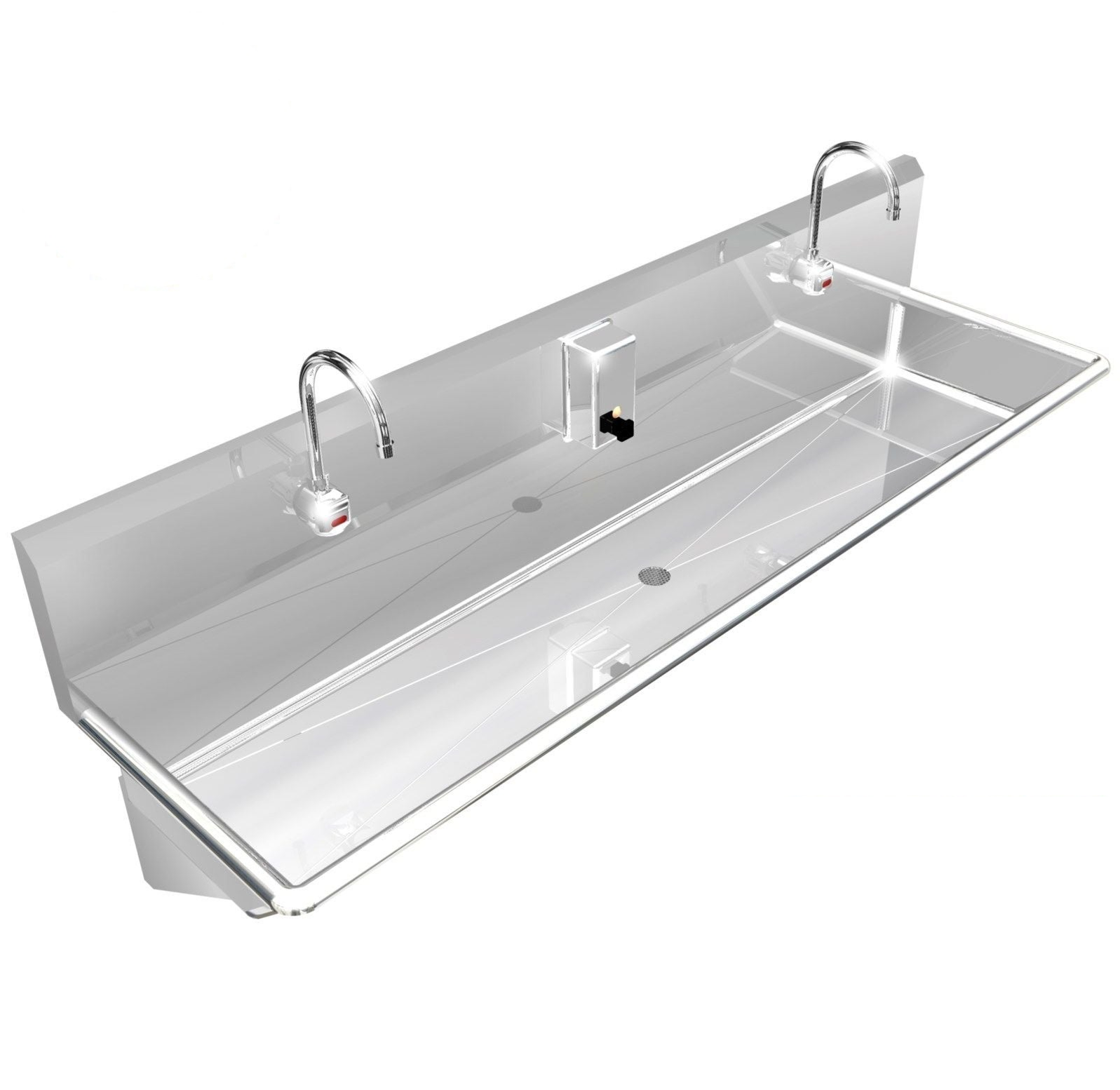 H.D. 14 GA Multi-Station Wash up Sink, 60