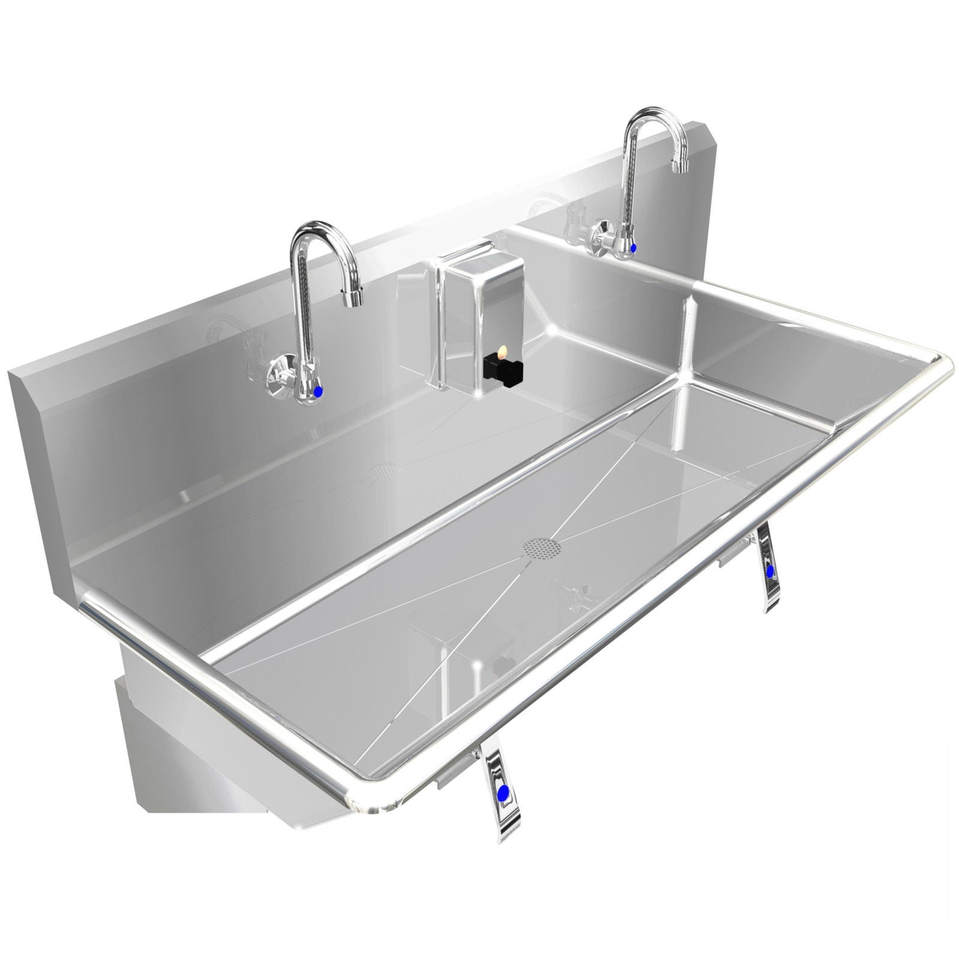 H.D. 14GA Multi-Station Wash up Sink, 48