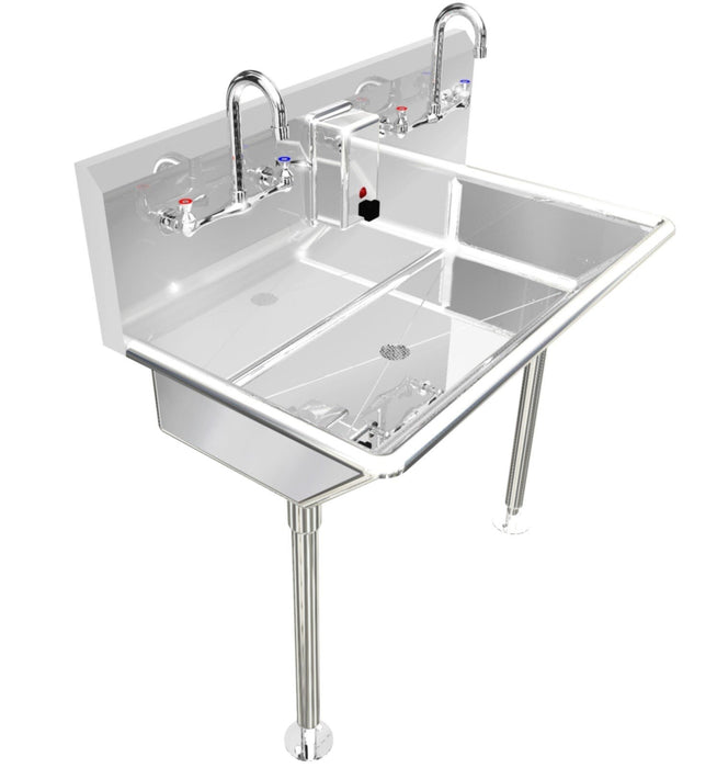 H.D. 14GA Multi-station Wash up Sink, 36" | 021M36208L