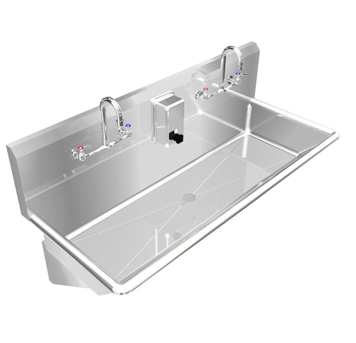 H.D. 14GA Multi-Station Wash up Sink, 40" | 021M40208B
