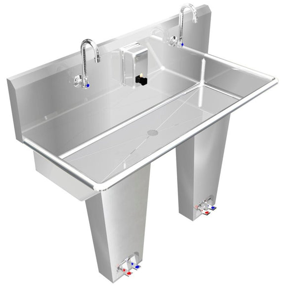 H.D. 14GA Multi-Station Wash up Sink, 40