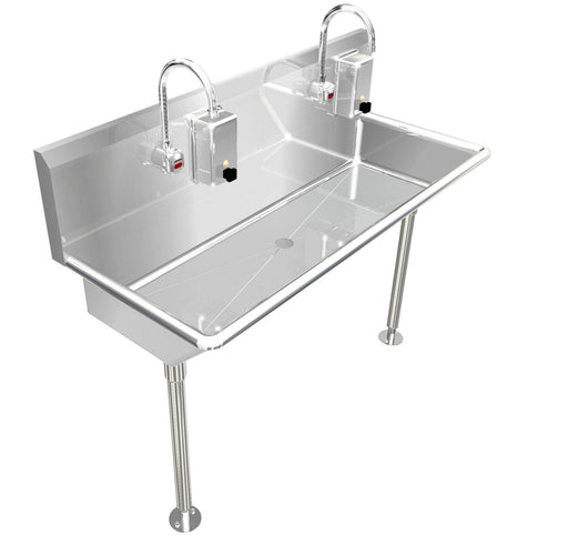 H.D. 14GA Multi-Station Wash up Sink, 40" | 022E40208L