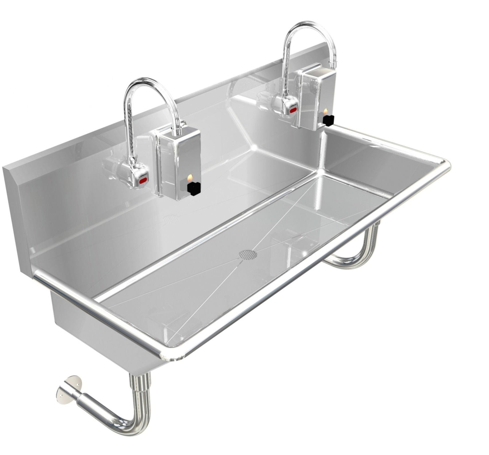 H.D. 14GA Multi-Station Wash up Sink, 40