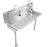 H.D. 14GA Multi-Station Wash up Sink, 48" | 022E48208L