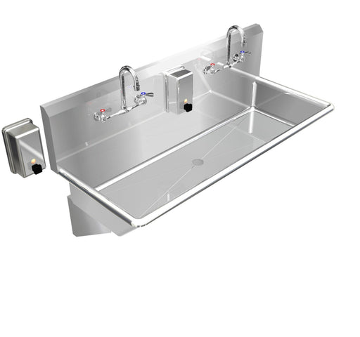 H.D. 14GA Multi-Station Wash up Sink, 40" | 022M40208B