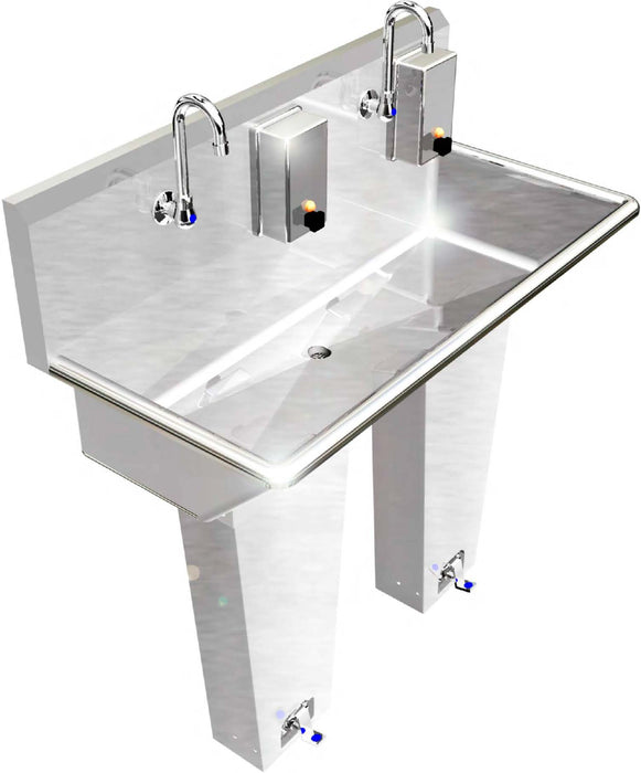 H.D. 14 GA Multi-Station Wash up Sink, 48" | 021Q48208C