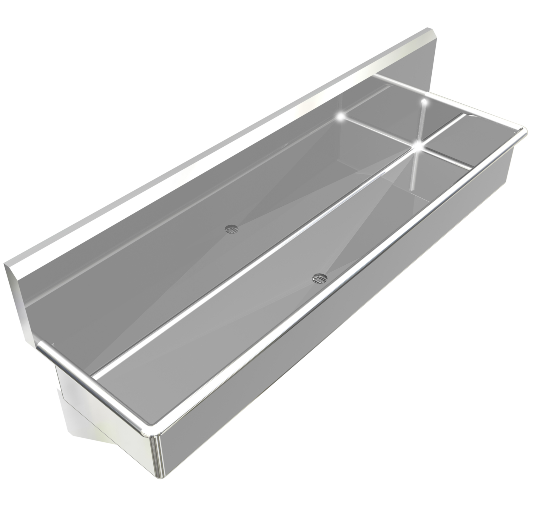 H.D 14 GA Stainless Steel Wash up Sink, 76" | 030S76201018QB