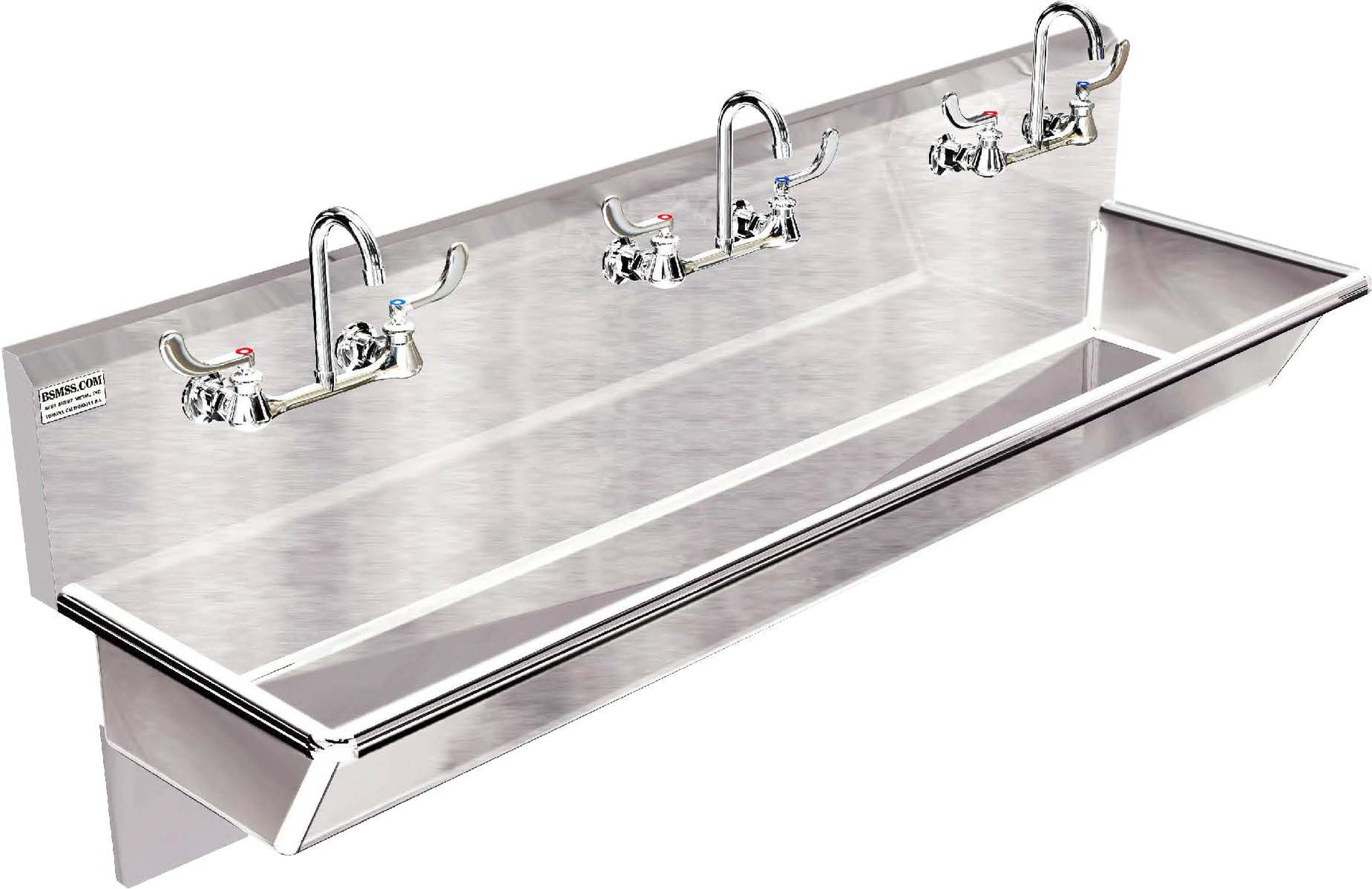 BSMSS | MULTISTATION 3 USER WASH UP HAND SINK 72