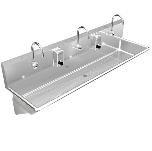 4122 ADA Scrub Sink - Stainless Steel, Two Hand Wash Stations