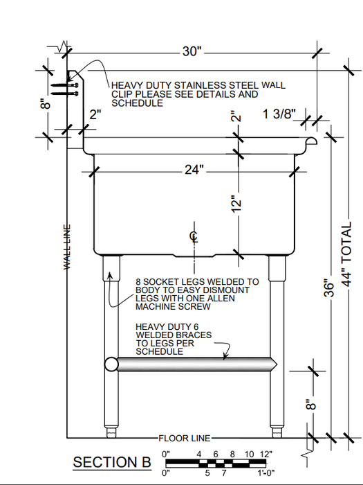 H.D. 14GA 3 Compartment Restaurant Commercial Sink | 120303XXL8