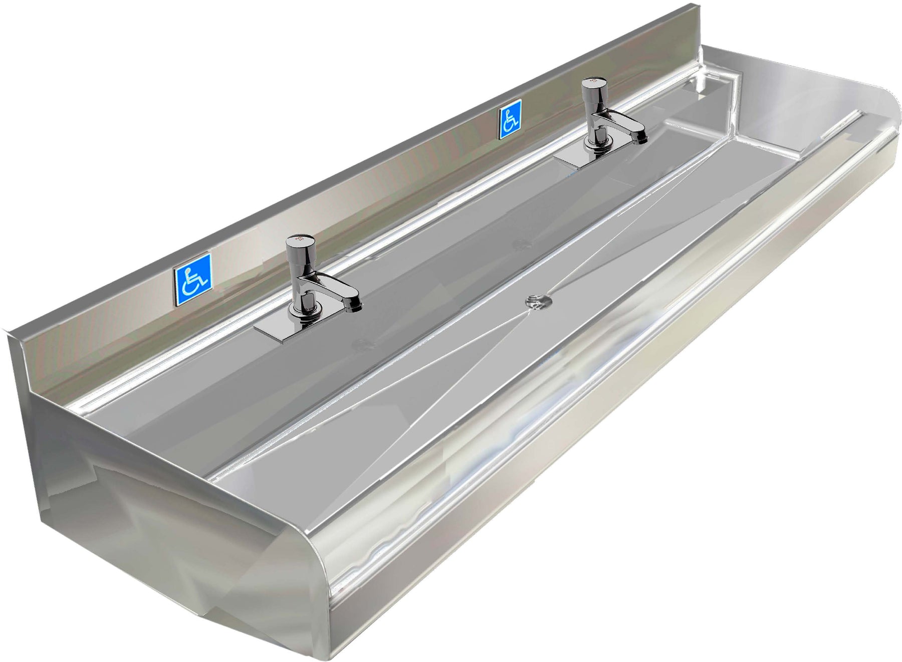 H.D. 14GA Multi-Station Wash Up Sink 60" | ADA-020MF60205B