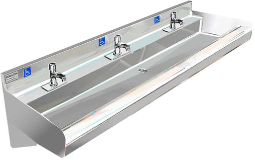 H.D. 14GA Multi-Station Wash Up Sink, 84" | ADA- 030MF84205B