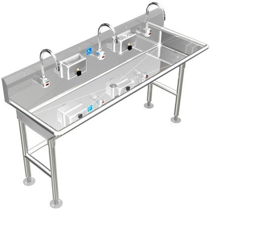 H.D. 14GA Multi-Station Wash up Sink, 60" | ADA-032E602066H