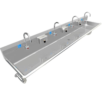 青磁盃台　2個　MA310 H.D. 14GA Multi-Station Wash up Sink, 100