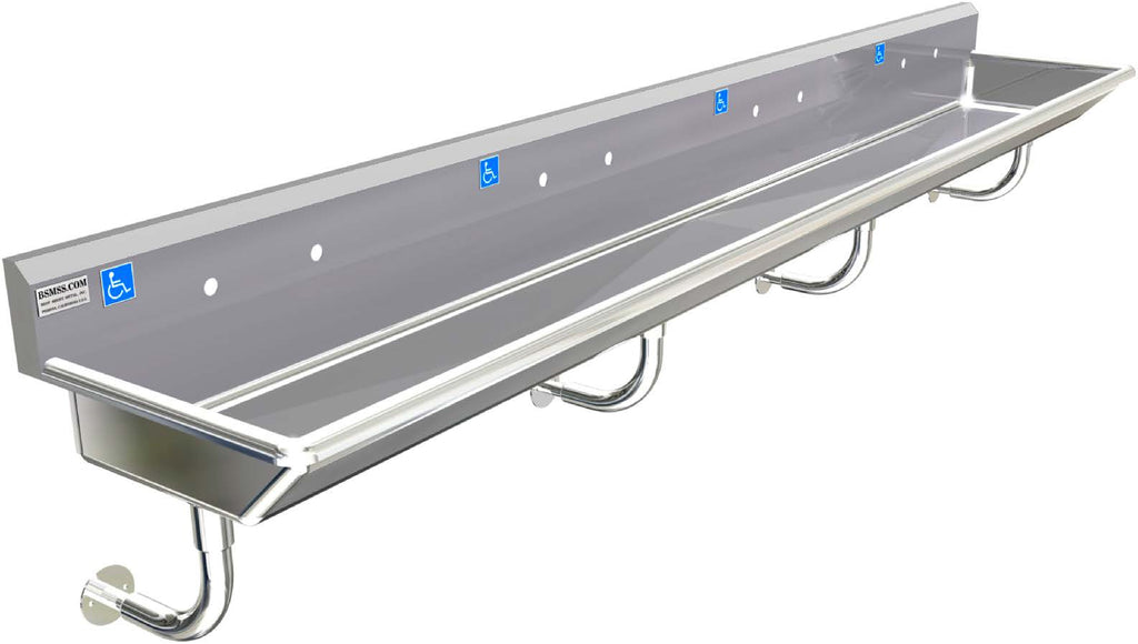 H.D. 14GA Multi-Station Wash up Sink, 120
