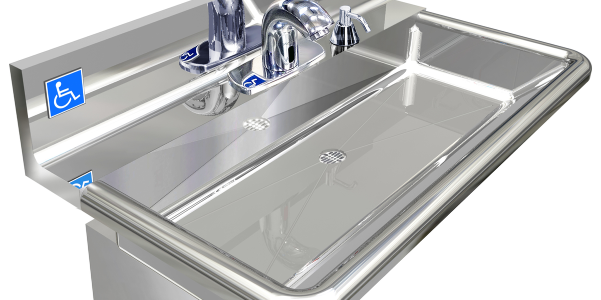 51 - Series 5.0  Washbasin Trough Sink Single User Stainless Steel Hand Wash Station main image 1