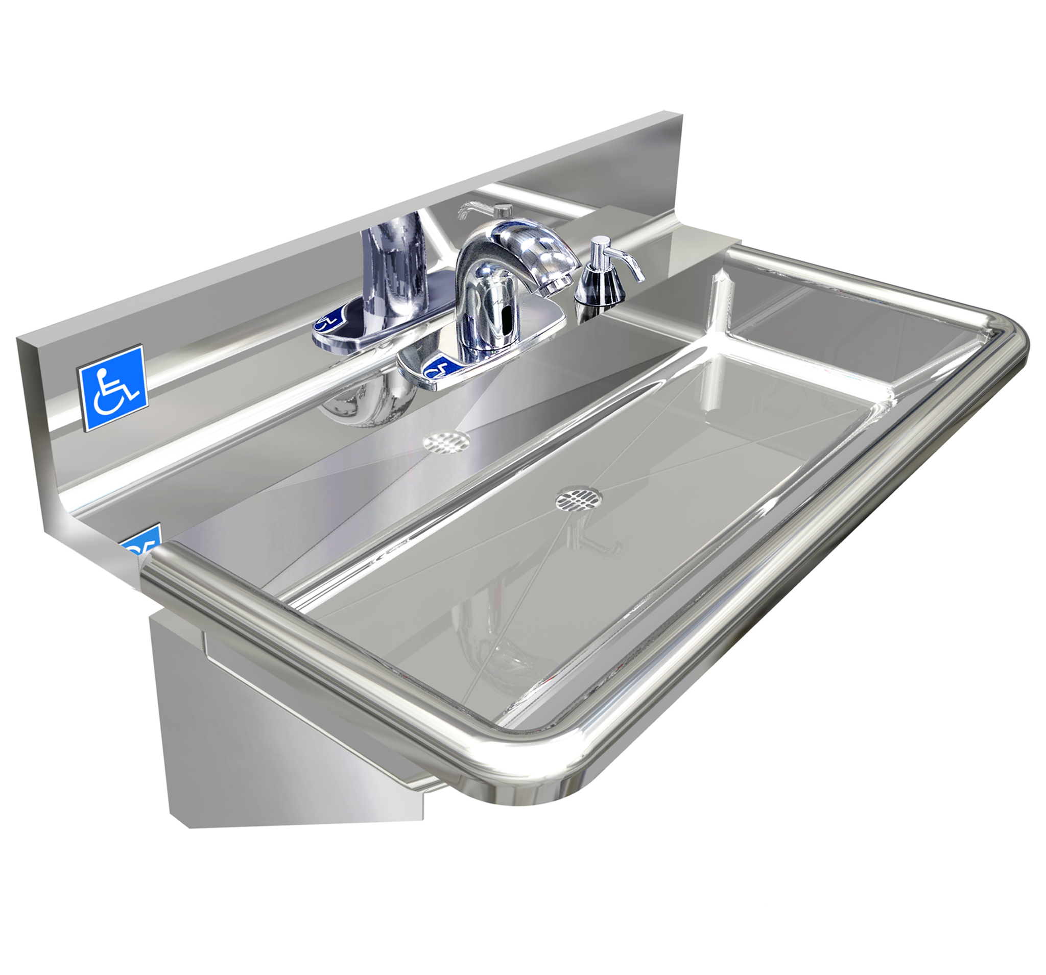 H.D. 14 GA Single Station Hand Sink, 183/4" ADAD310H19175B