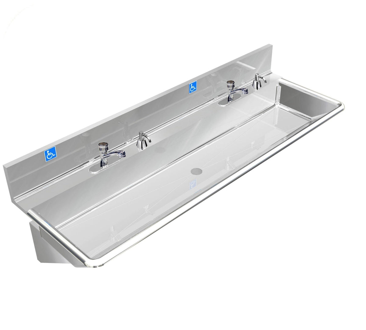 H.D. 14GA MultiStation Wash up Sink, 72" ADAD22M72206B commercial