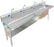 H.D. 14GA Multi-Station Wash up Sink 96" ADA Plumbing Skirt | ADA-S040E962065H