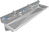 H.D. 14GA Multi-Station Wash up Sink with Chicago Manual Faucets, 72" | ADA-032M722065B
