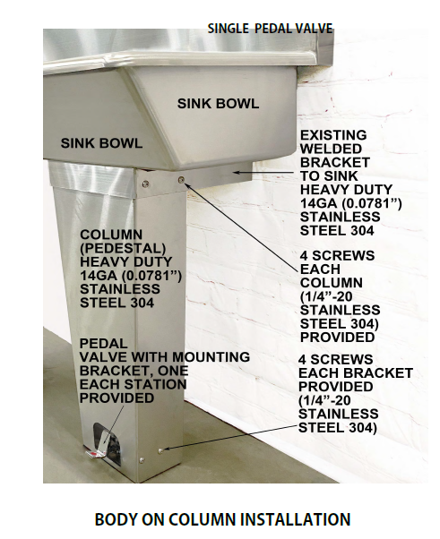 H.D. 14 GA Multi-Station Wash up Sink, 60" | 021Q60208C