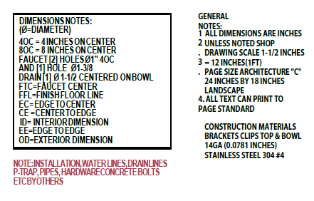 H.D. 14GA Multi-Station Wash Up Sink, 84" | ADA- 030MF84205B