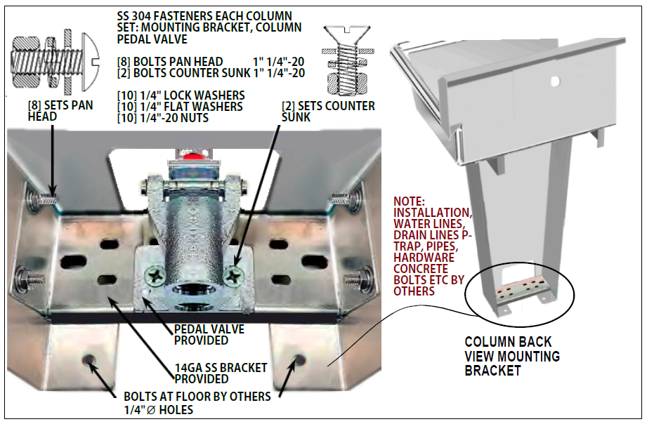 H.D. 14 GA Multi-Station Wash up Sink, 60" | 021Q60208C