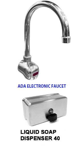 H.D. 14GA Multi-Station Wash up Sink, 42" | ADA-021E422065B