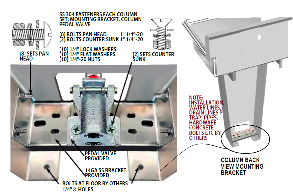 H.D. 14 GA ADA Multi-Station Wash up Sink, 80" | 030Q80208-L1ADA