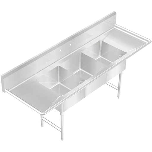 thumbnail image 2 of EMENAR Utility Sink Commercial Floor Mop Sink Stainless 2 of 9