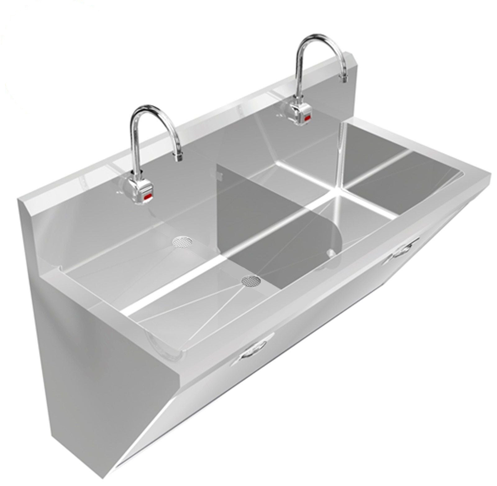 H.D. 14 GA Surgeon Wash up Sink, 2 Stations, 60" | SS6024284SS