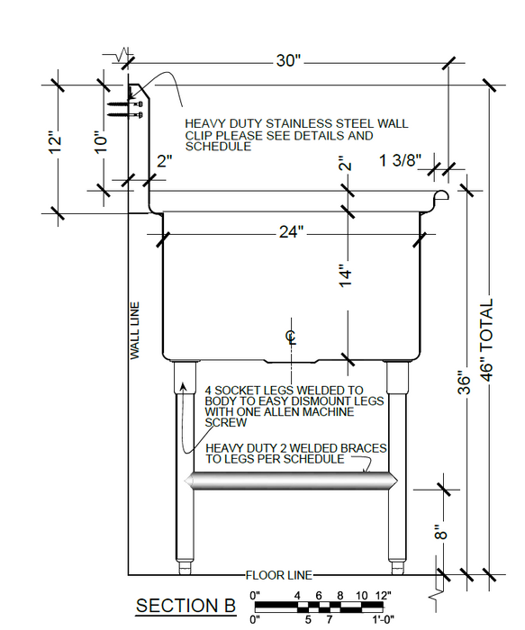 H.D. 14GA 3 Compartment Restaurant Commercial Sink | SHD7830-3-242414-N