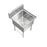 Stainless Steel 1 Compartment Restaurant sink, 23" 16 Gauge | S2324-181812-1N - Best Sheet Metal, Inc. 
