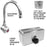 STAINLESS STEEL ADA COMPLIANT MULTI-STATION WASH UP SINK, 72" ELECTRONIC FAUCET, FREE STANDING ADA-032E722066H - Best Sheet Metal, Inc. 
