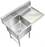 H.D. 14GA Compartment Restaurant Commercial Sink, with Left or Right Drain Board | 3924-181812