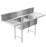 Stainless Steel 16 Ga. Commercial Compartment Sink 72" - Best Sheet Metal, Inc. 